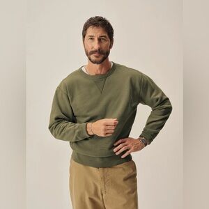 NWT Buck Mason Welterweight double V crew sweatshirt